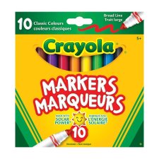 Crayola Original Conical Tip Permanent Markers 10 per package