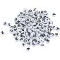 Hygloss Black & White ABC Beads