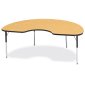 Berries Kidney Activity Table 48" x 72", 24-31"H Oak
