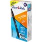 Paper Mate Profile Rectractable Ballpoint Pen, 0.7mm, black, 12 per package