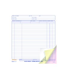 Blueline Sales Book, 3-Part, Bilingual, 8-1/2" x 11"