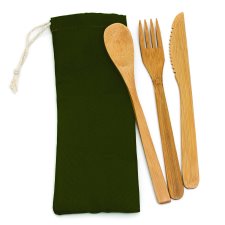 GEO Bamboo Cutlery Set