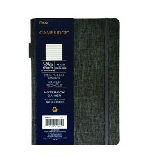 Cambridge Bungee Closure Notebook, 8-1/2" x 6", Grey