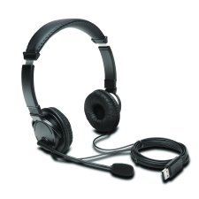 Kensington Headphones Hi-Fi USB with Mic, Black