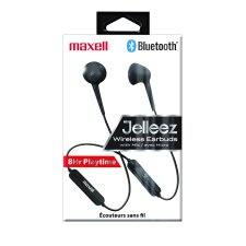 Maxell Jelleez Wireless Earbuds, Black