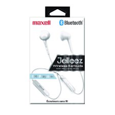 Maxell Jelleez Wireless Earbuds, White