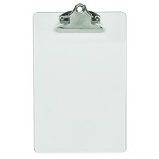 Merangue Plastic Clear Clipboard, 6" x 9"