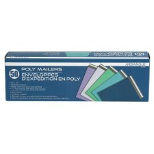 Merangue Poly Mailers, 10" x 13", Assorted Colours
