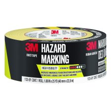 3M Hazard Marking Duct Tape, Black and Yellow