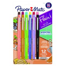 Paper Mate Flair Scented Markers, Assorted Colours, 12/pkg