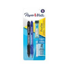 Paper Mate Profile Mechanical Pencils, 0.7mm, Assorted Colours, 2/pkg