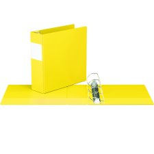 Davis Group Essential 2300 Angle D-Ring Binder, 3", Yellow