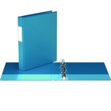 Davis Group Essential 2300 Angle D-Ring Binder, 1", Turquoise Blue