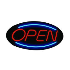 LED Oval Open Sign