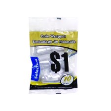 Coin wrappers, $1, 10/pkg