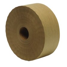 Water Activated Tape, Kraft, 3"x450'