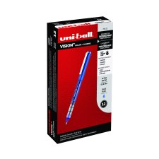 uni-ball Vision Roller Pens, 0.38mm, Blue