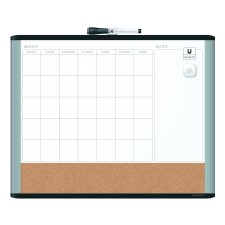 U Brands Pinit 3-in-1 Magnetic Dry-Erase Combo Board, 20" x 16"