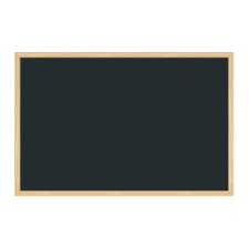 U Brands Chalkboard, 36" x 24", Birch