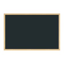 U Brands Chalkboard, 36" x 24", Birch