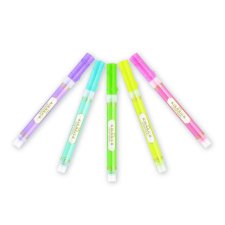 Zebra Kirarich? Glitter Highlighters, Chisel Tip, Assorted Colours, 5/pkg