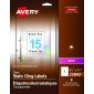 Avery Print-to-the-Edge Cling-On Labels, 8-1/2" x 11", Clear 8/pkg