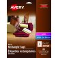 Avery Print-to-the-Edge Printable Tags with Strings,  2" x 3-1/2", White, 80/pkg