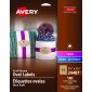 Avery Print-to-the-Edge Oval Labels, 1-1/2" x 2-1/2", Kraft Brown, 180/pkg