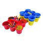 Deflecto 6 Cup Caddy, Red