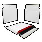 Conformer Paperboard Mailers, 11-1/2" x 12-3/4", White