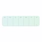 U Brands Glass Magnetic Dry-Erase Weekly Calendar, 20" x 5-1/2"