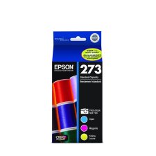 Epson T273520-S Photo Black & Colour Ink Cartridges, 4/pkg