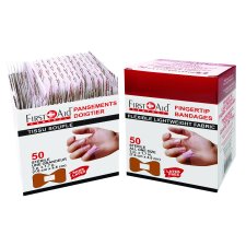 First Aid Fingertip Bandages, 50/pkg