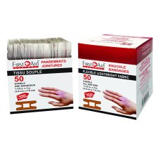 First Aid Knuckle Bandages, 50/pkg