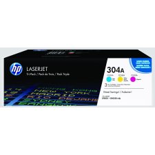 HP 304A LaserJet Toner Cartridge, Tri-Pack