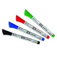 Quartet Glass Board Markers, Fine Tip, Assorted Colours, 4/pkg