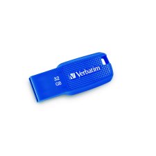 Verbatim® Ergo Flash Drive, USB 3.0, 32GB, Blue