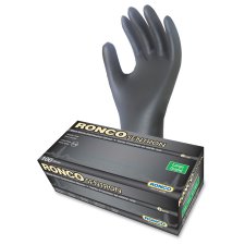 RONCO Sentron Nitrile Powder Free Gloves, Large