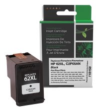 Clover Inkjet Cartridge, Alternative for HP 62XL, Black