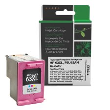 Clover Inkjet Cartridge, Alternative for HP 63XL, Tri-Colour