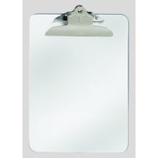 Westcott Plastic Clipboard, Letter Size, Clear