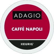 Adagio Coffee K-Cups Caffe Napoli, Dark Roast, 24/box