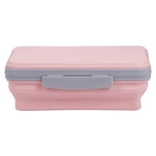 It's Academic Flexi Storage Box, Pink and Grey