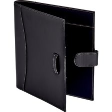 It's Academic Executive Faux Leather Portfolio Folder, Black