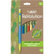 Bic ReVolution Mechanical Pencils, 0.7mm, 12/pkg