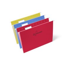 Continental Hanging Folders, Letter Size, Assorted, 10/pkg