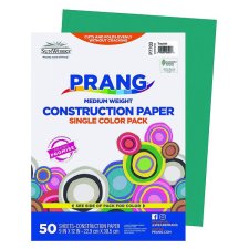 Prang® Construction Paper, 9" x 12", Turquoise, 50/pkg