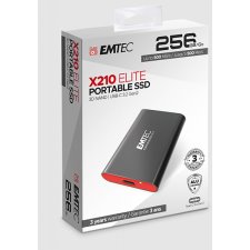 Emtec X210 Elite Portable 3.2 Solid State Drive, 256 GB