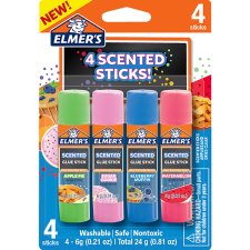 Elmer's Scented Glue Sticks, 4/pkg