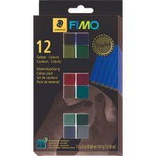 Staedtler® FIMO® Modelling Clay, Assorted Basics Colours, 12/pkg